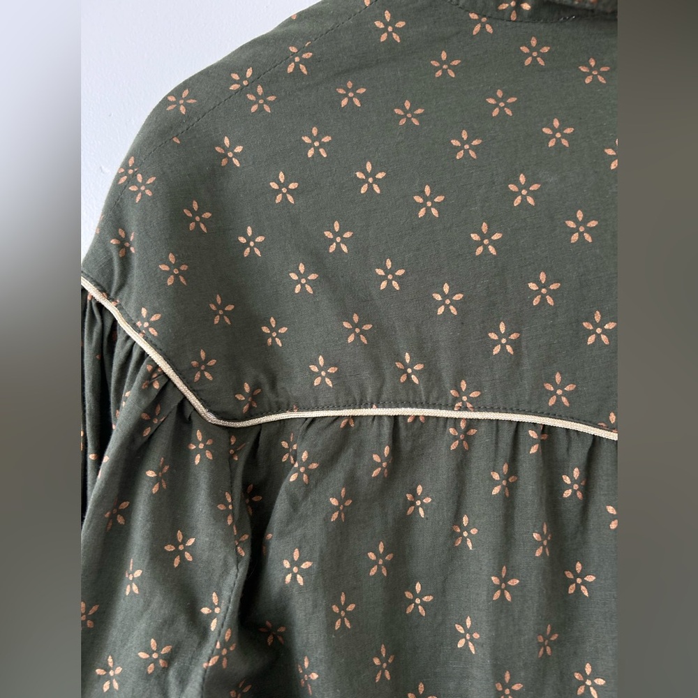 THE GREAT. Olive Green Button Down Shirt - Picture 10 of 15